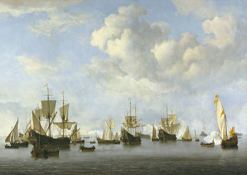 Willem Van de Velde The Younger The Dutch Fleet in the Goeree Straits